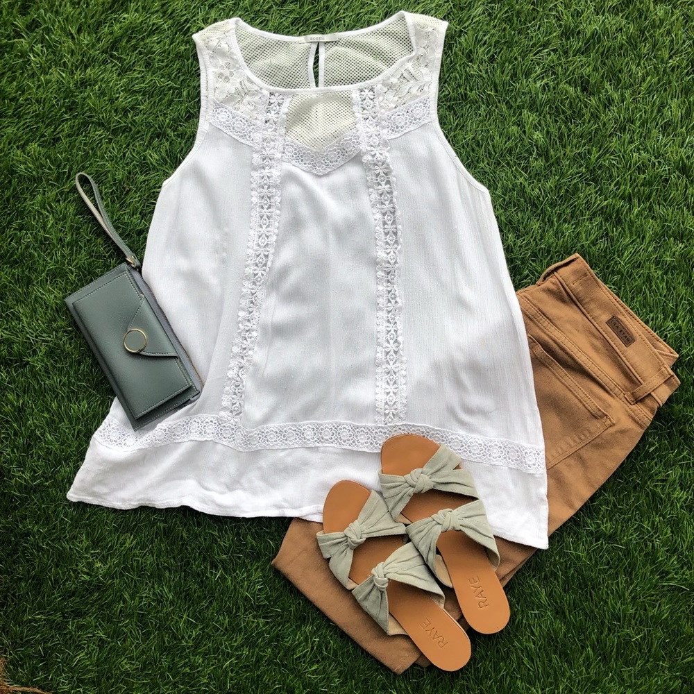 Acemi white tank top
